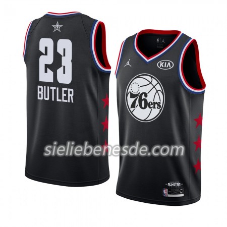 Herren NBA Philadelphia 76ers Trikot Jimmy Butler 23 2019 All-Star Jordan Brand Schwarz Swingman